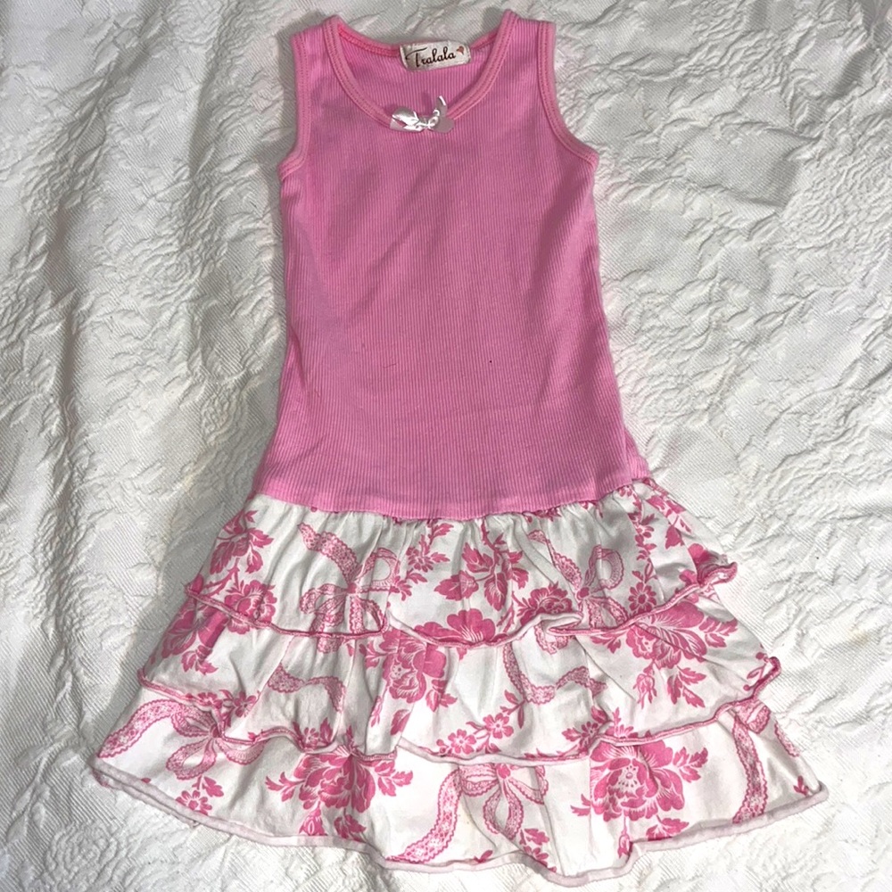 Girls boutique Tralala tank dress size 18 mos